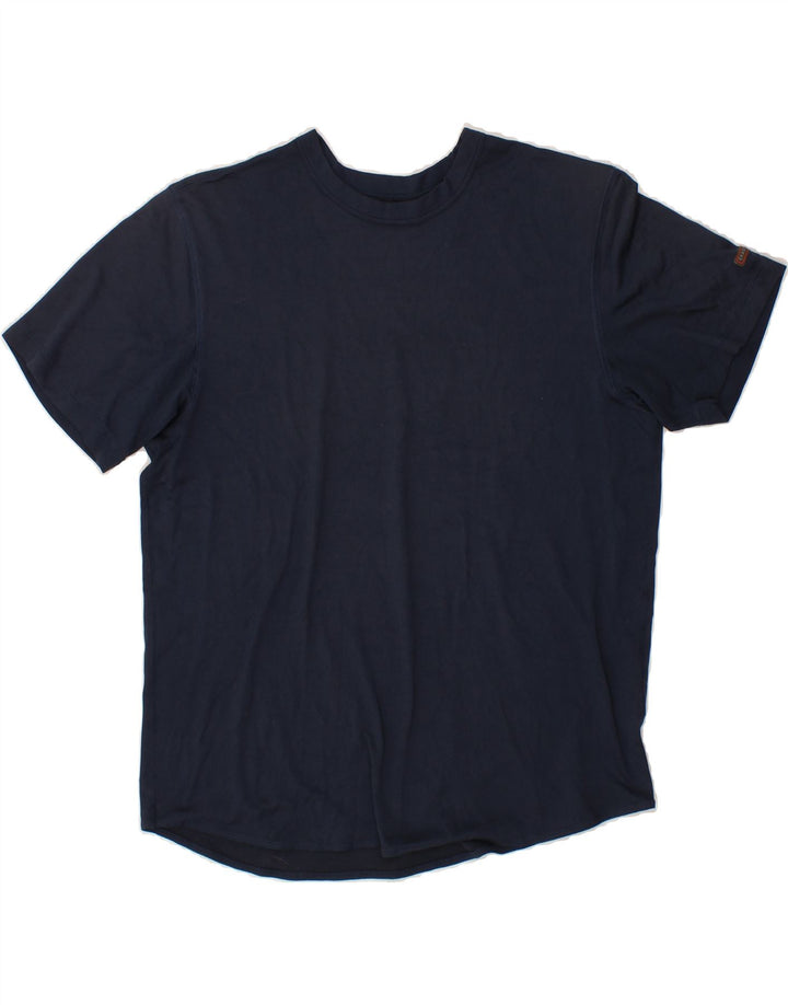 EDDIE BAUER Womens T-Shirt Top Large Navy Blue Polyester Vintage Eddie Bauer and Second-Hand Eddie Bauer from Messina Hembry 