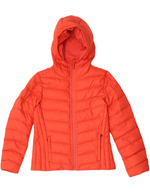 Timberland Chaqueta acolchada con capucha para mujer UK 10 Small Red Nylon