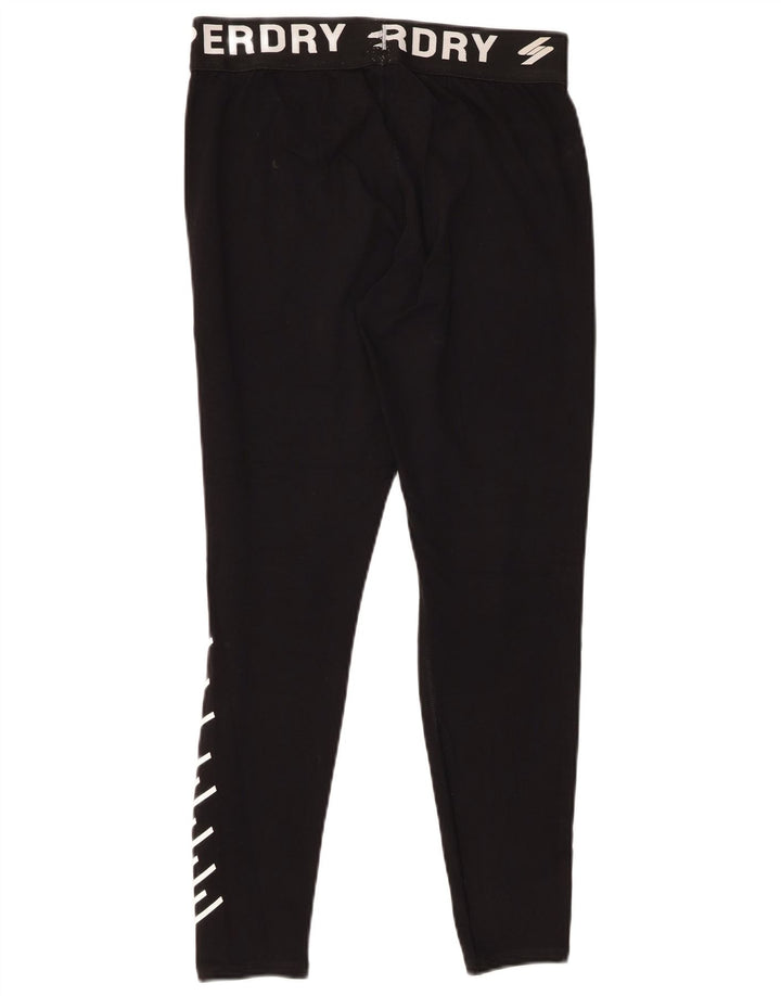 SUPERDRY Leggings gráficos para mujer UK 42 Mediano Negro