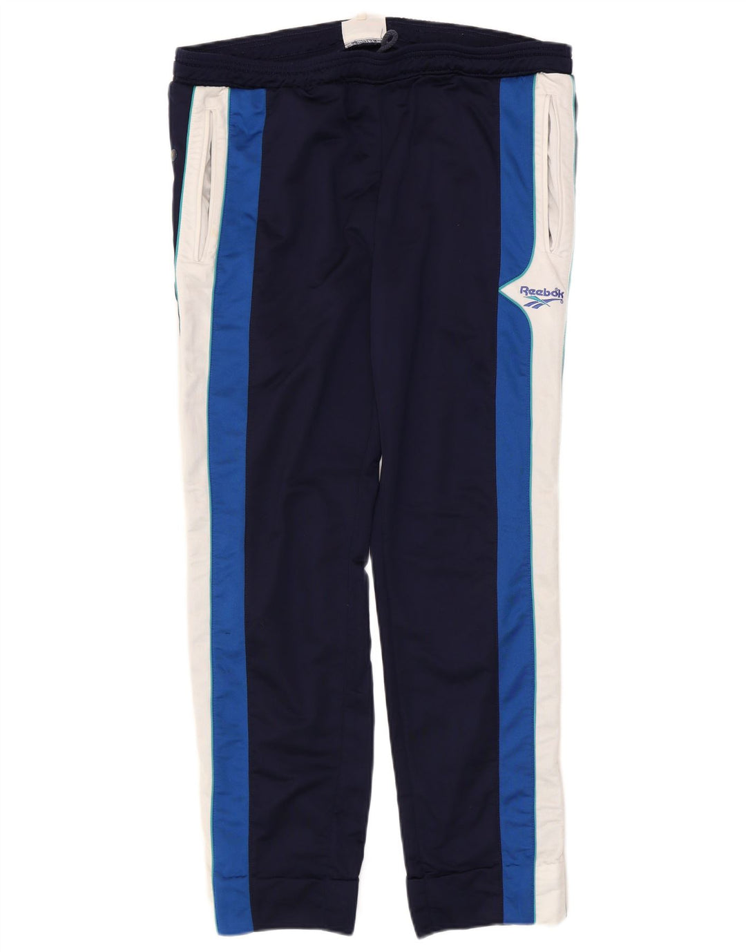 Reebok - Pantalón de chándal para hombre, talla grande, color azul marino, poliéster