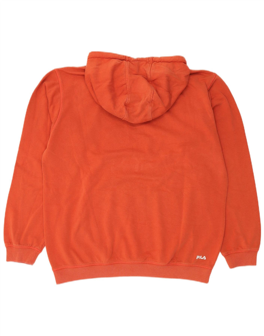 FILA Sudadera con capucha gráfica para hombre XL Algodón naranja