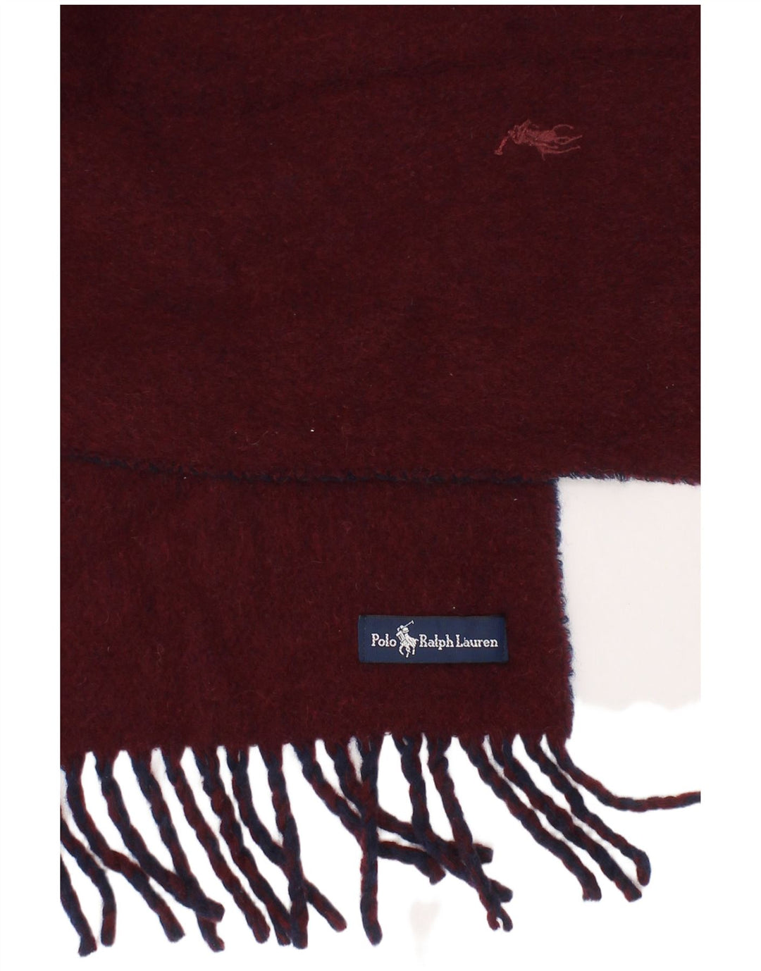Polo Ralph Lauren - Bufanda rectangular para hombre, talla única, color burdeos clásico