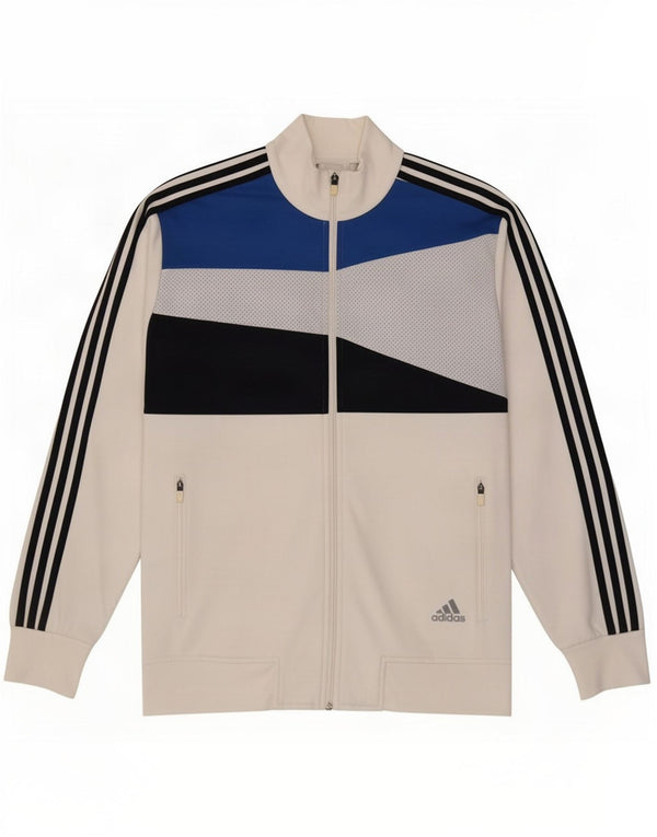 Adidas - Chaqueta de chándal para hombre, talla 38/40, color blanco mediano