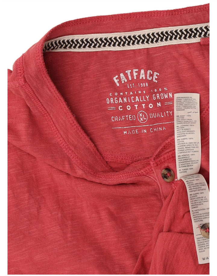 Camiseta para hombre Fat Face Top 2XL Algodón rojo