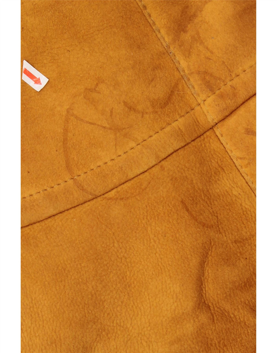 Vintage mujer con capucha chaqueta de piel de oveja EU 44 XL Beige Shearling