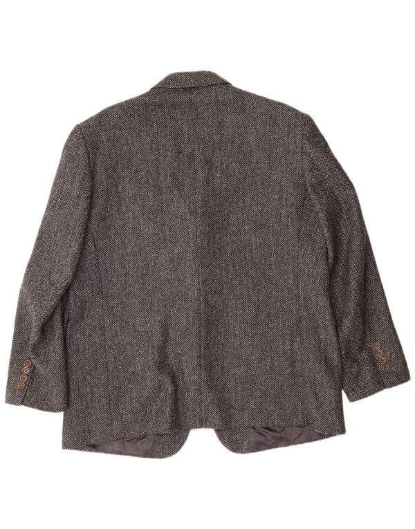 PRANDINA Chaqueta tipo blazer de 3 botones para hombre IT 51 Large Grey Herringbone