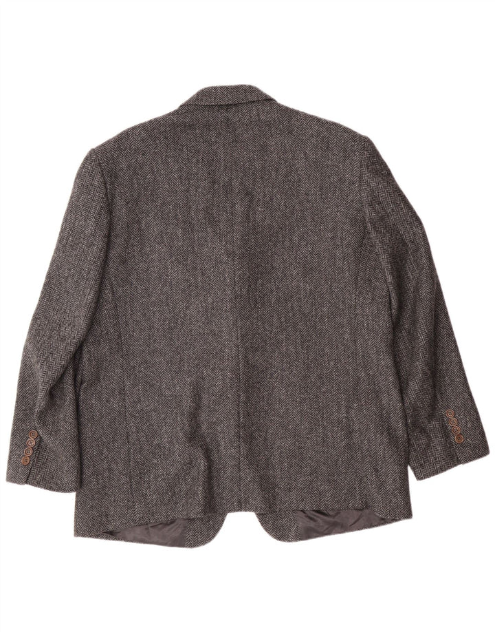 PRANDINA Chaqueta tipo blazer de 3 botones para hombre IT 51 Large Grey Herringbone