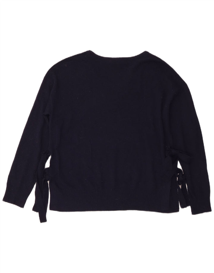 Esprit - Jersey para mujer con cuello barco, talla 44, talla mediana, azul marino