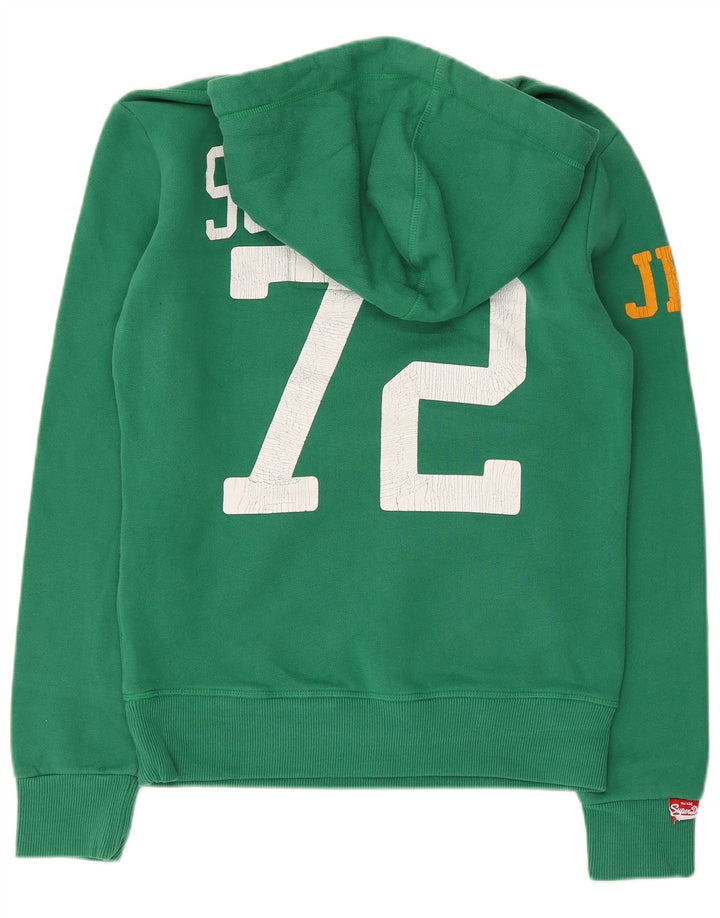 Superdry Jersey con capucha y estampado gráfico de algodón verde pequeño para hombre
