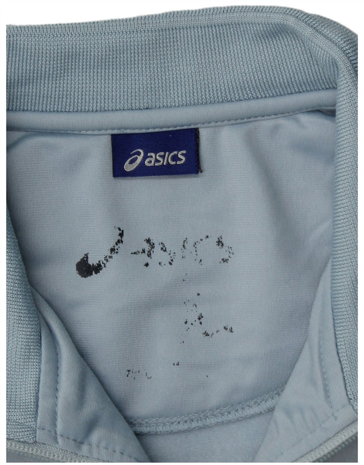 Asics Hombre Chándal Top Chaqueta Poliéster Azul Medio