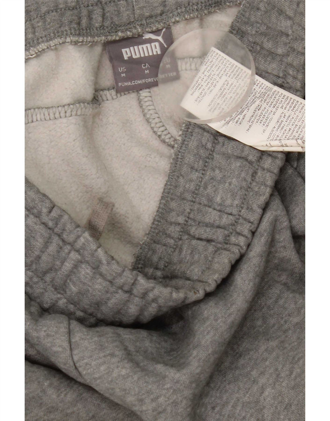Pantalones De Chándal Puma Joggers De Algodón Gris Medio Hombre
