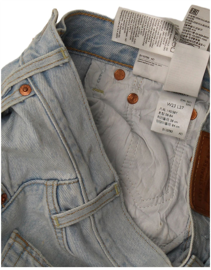 Vaqueros Levi's Ribcage Rectos Mujer W23 L27 Algodón Azul
