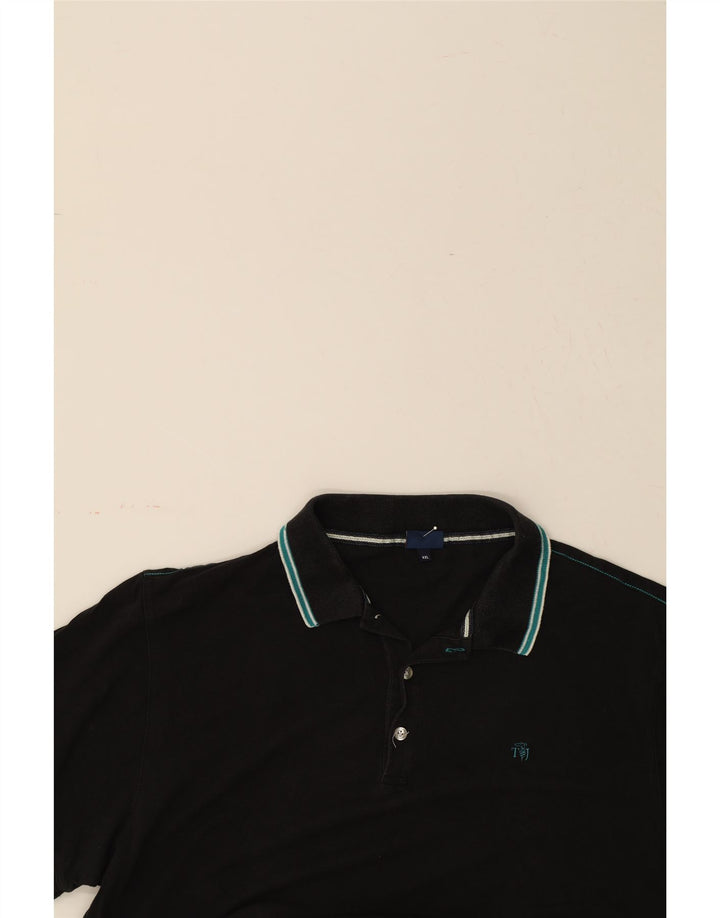 TRUSSARDI Mens Polo Shirt 2XL Grey Cotton Vintage Trussardi and Second-Hand Trussardi from Messina Hembry 