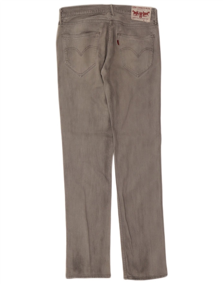 Vaqueros Levi's Mujer 519 Slim W30 L32 Algodón Gris