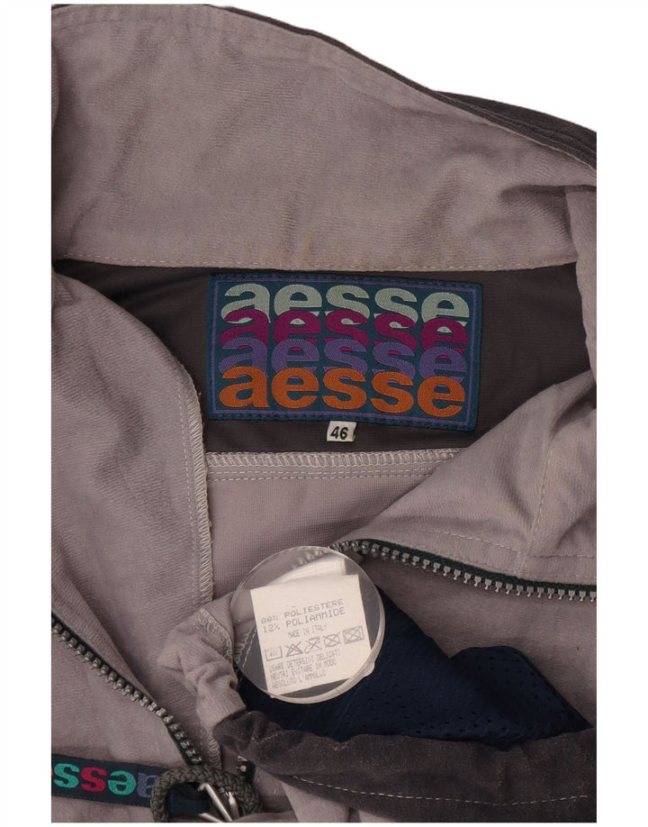 Chaqueta superior de chándal para mujer AESSE IT 46 Poliéster color block gris grande