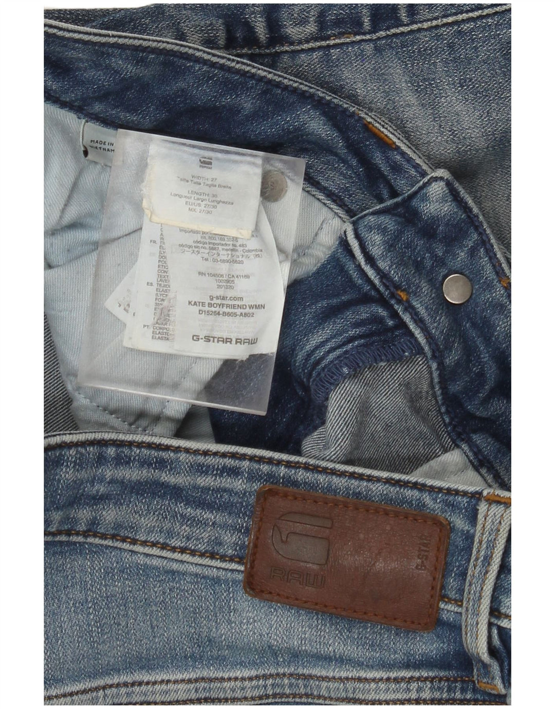 Pantalones cortos vaqueros Boyfriend W27 de algodón azul pequeño de G-STAR Mujer