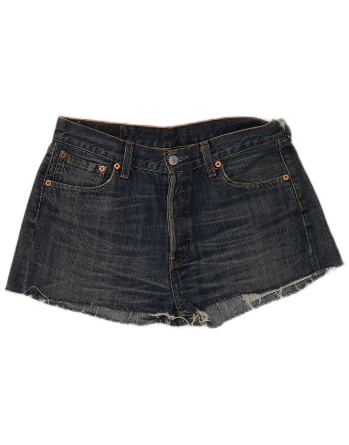 Levi's Mujer 501 Shorts Vaqueros W30 Algodón Azul Medio