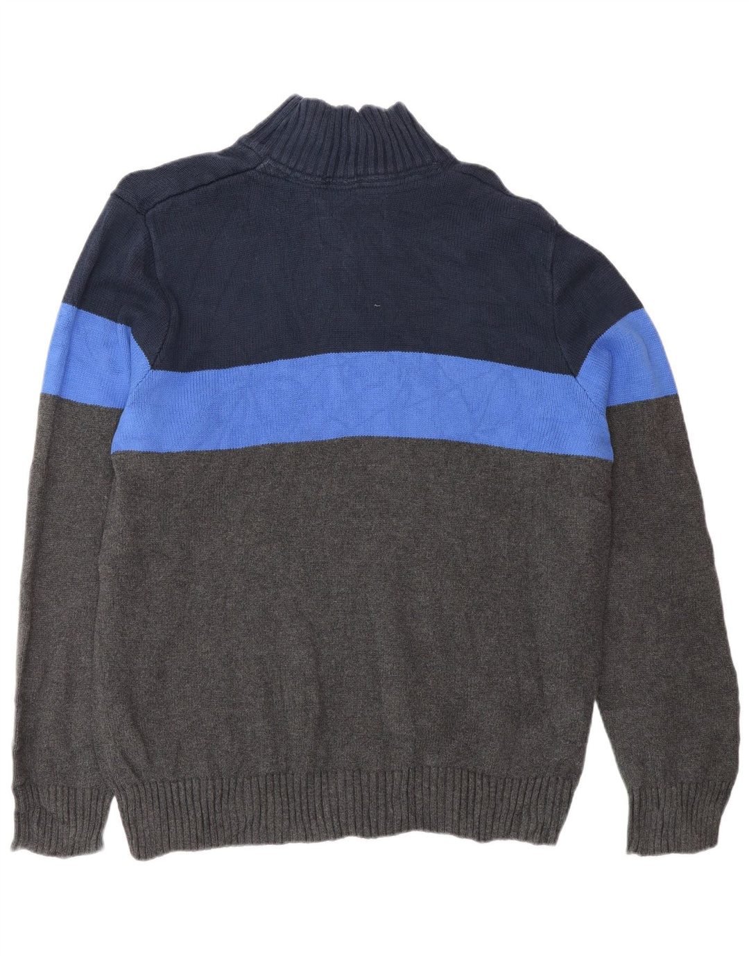 Eddie Bauer Jersey De Cuello Con Cremallera Para Hombre De Algodón Gris Grande Con Bloques De Color