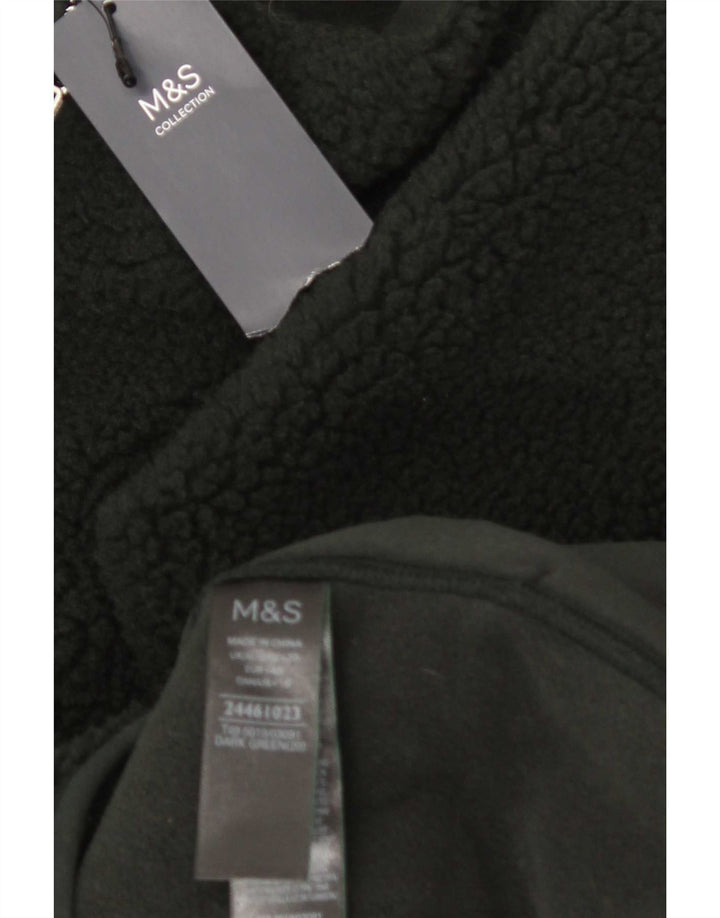 Marks & Spencer Chaqueta polar para mujer UK 20 2XL Verde Poliéster