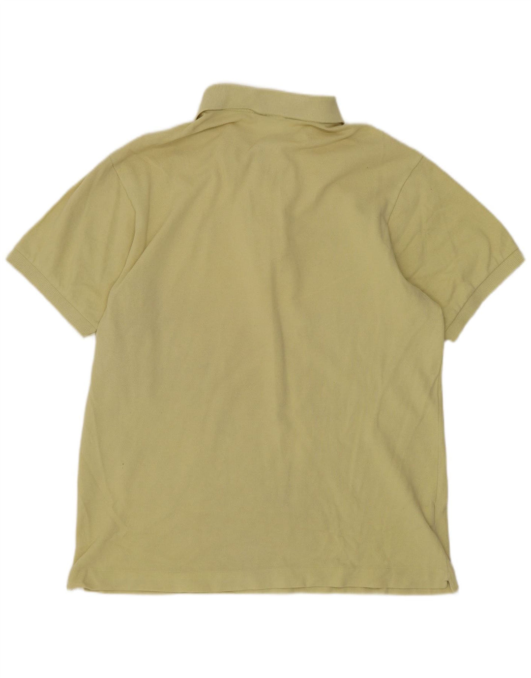 Lacoste Polo de ajuste regular para hombre talla 4 algodón amarillo mediano