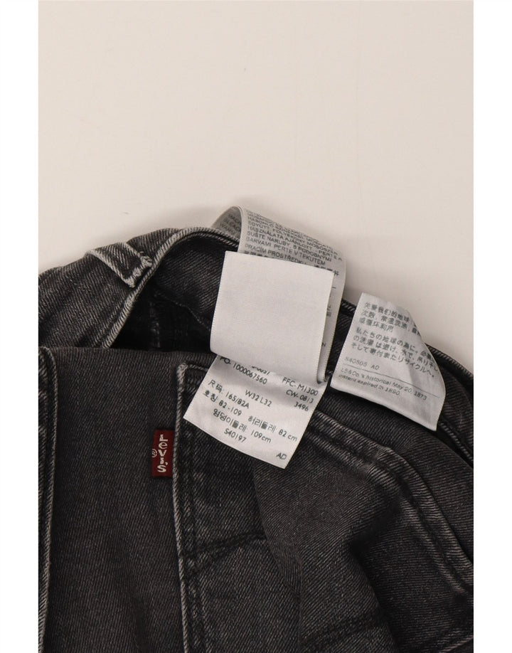 LEVI'S Vaqueros pitillo de talle alto para mujer W32 L32 Algodón negro