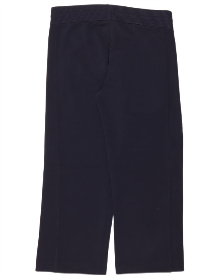 VINTAGE Pantalones de chándal para mujer Reino Unido 14 Poliamida azul marino medio