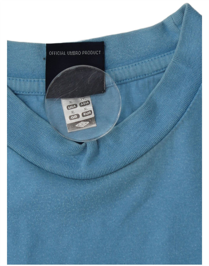 Camiseta Umbro Hombre Top XL Algodón Azul