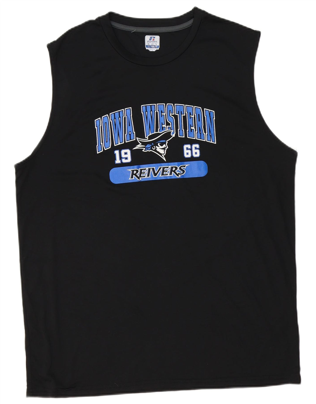 Russell Athletic Hombre Dri-Power Graphic Chaleco Top XL Negro