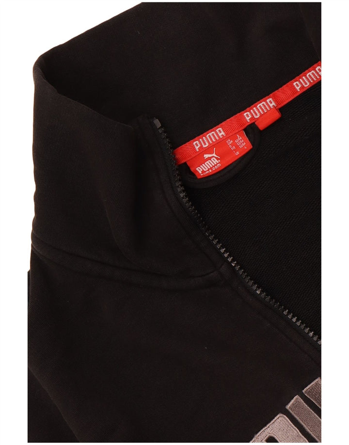 Puma Mens Graphic Chándal Top Chaqueta Grande Negro
