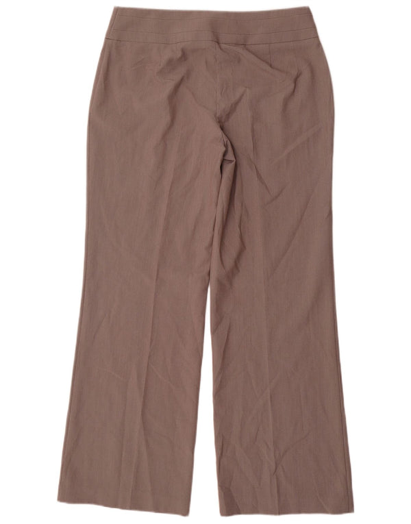 Marks & Spencer Pantalones casuales de pierna ancha para mujer UK 12 Medium W30 L31 Gris