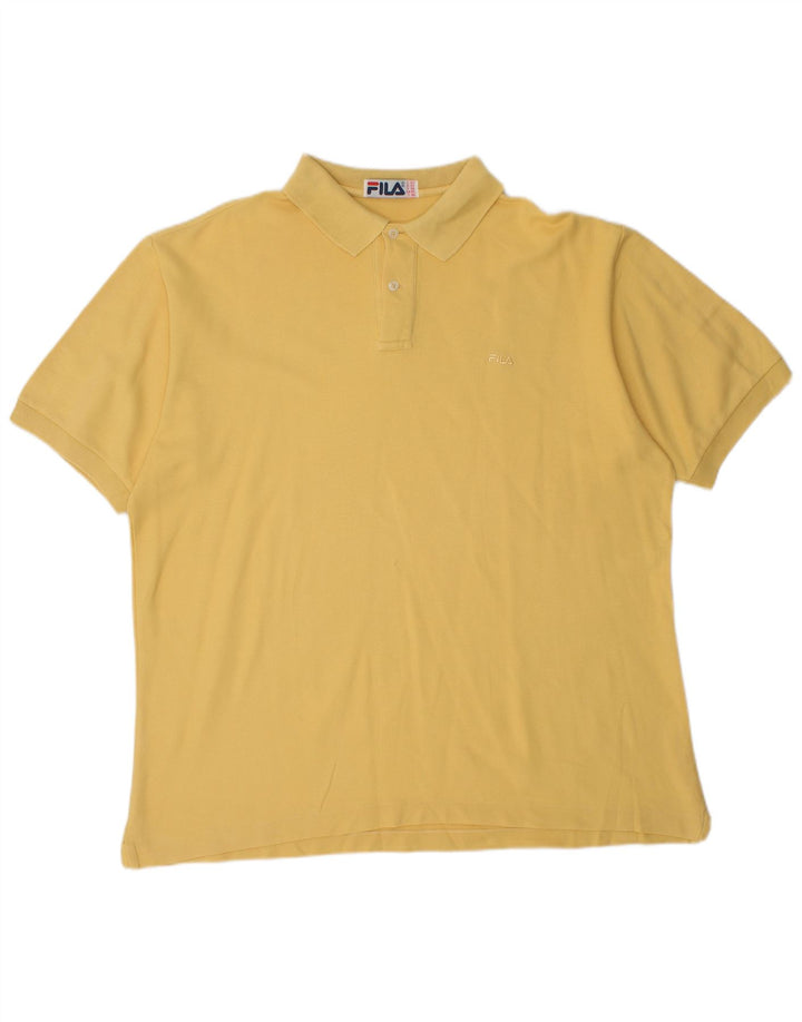 Fila Polo Hombre IT 52 Grande Algodón Amarillo