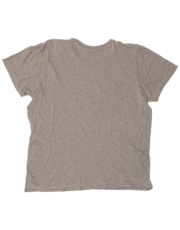 Nike Camiseta gráfica de corte atlético para hombre, talla 2XL, algodón gris