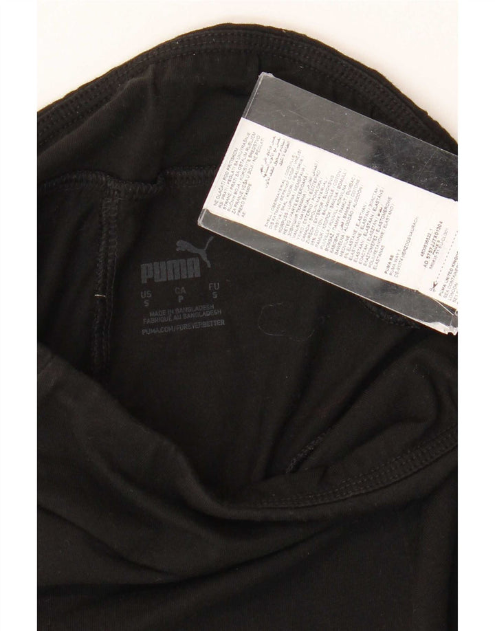 Puma Leggings para mujer Reino Unido 8 Pequeño Algodón Negro