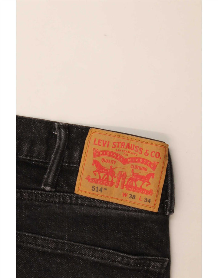 Levi's Vaqueros rectos 514 para hombre W38 L34 Algodón negro