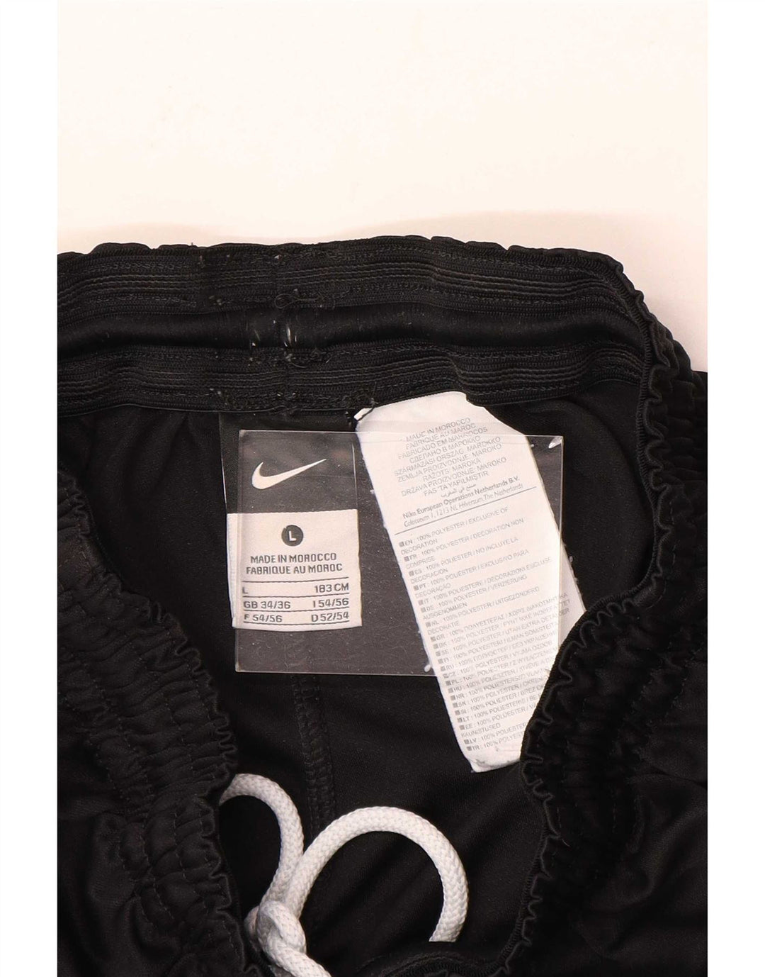 Nike Dri Fit - Pantalones cortos deportivos para hombre (poliéster), color negro