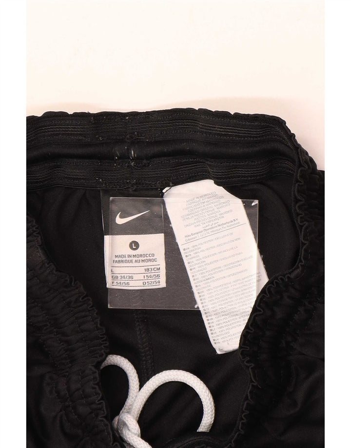 Nike Dri Fit - Pantalones cortos deportivos para hombre (poliéster), color negro