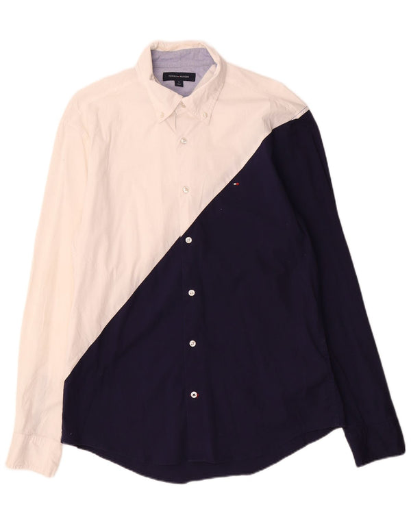 Camisa Tommy Hilfiger Hombre Medium White Colourblock