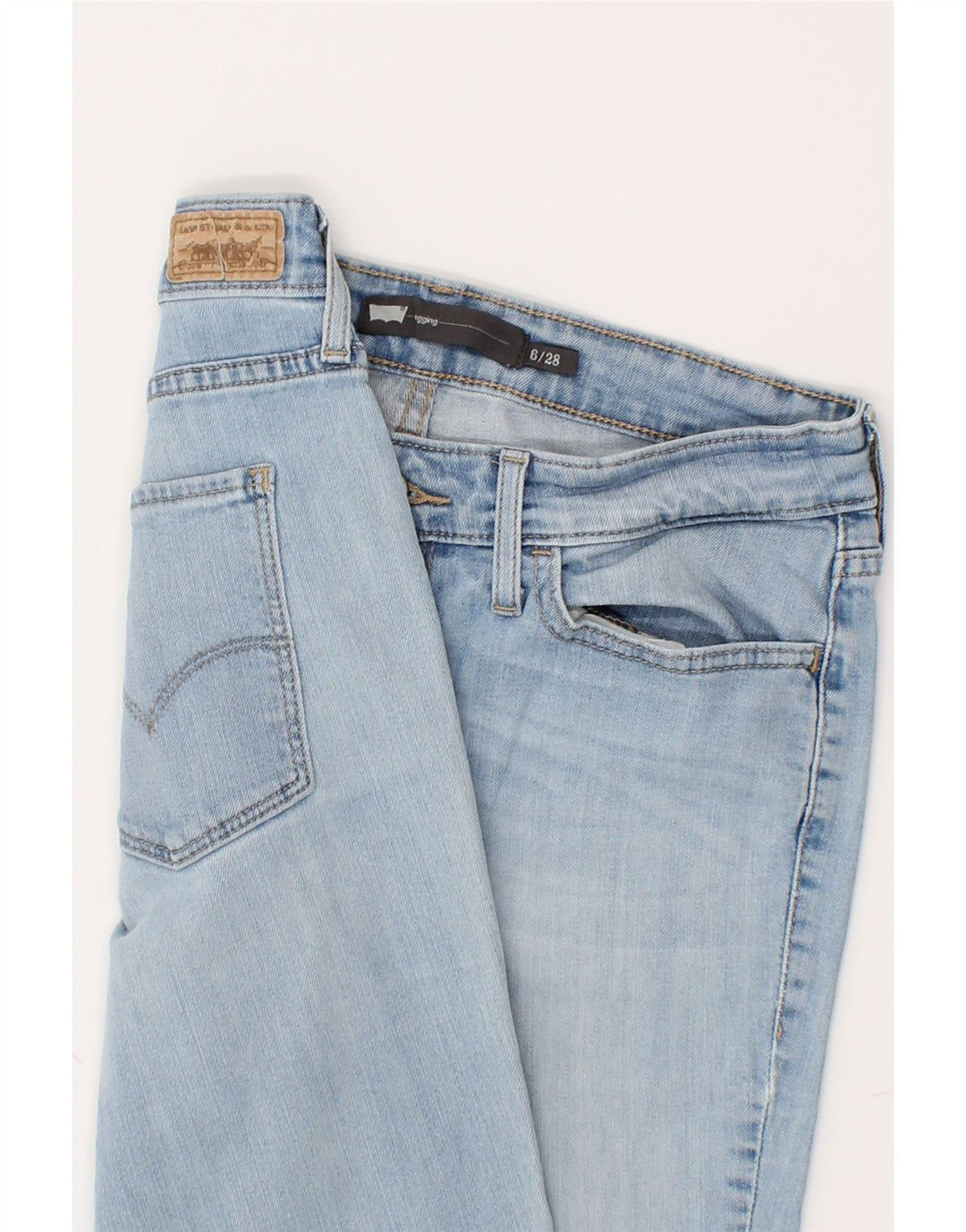 LEVI'S Womens Jegging Jeans US 6 Medium W28 L28  Blue Cotton Vintage Levi's and Second-Hand Levi's from Messina Hembry 