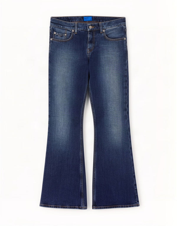 Tommy Hilfiger Vaqueros Hipster Bootcut para hombre W30 L30 Algodón azul marino