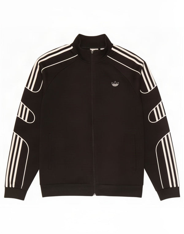 Adidas Hombre Chándal Top Chaqueta XL Negro Poliéster
