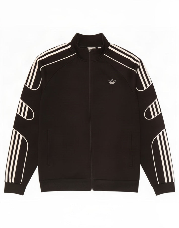 Adidas Hombre Chándal Top Chaqueta XL Negro Poliéster