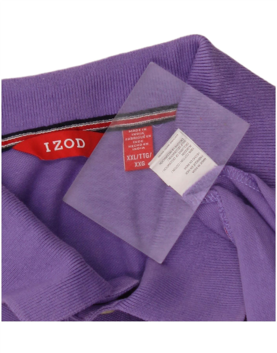 IZOD Polo Hombre 2XL Algodón Morado