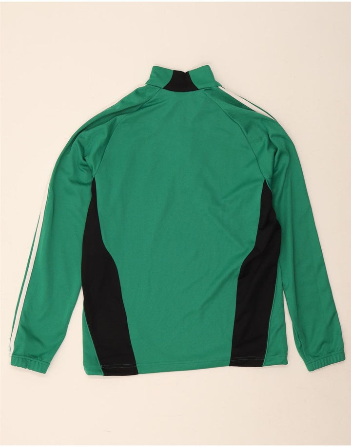 Adidas Hombre Climacool Jersey Chándal Top Verde Medio Colorblock