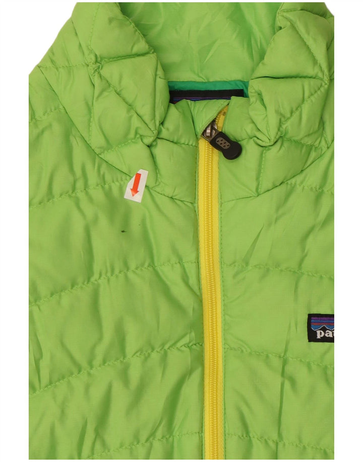 Chaleco acolchado Patagonia para mujer UK 10 Small Poliéster verde
