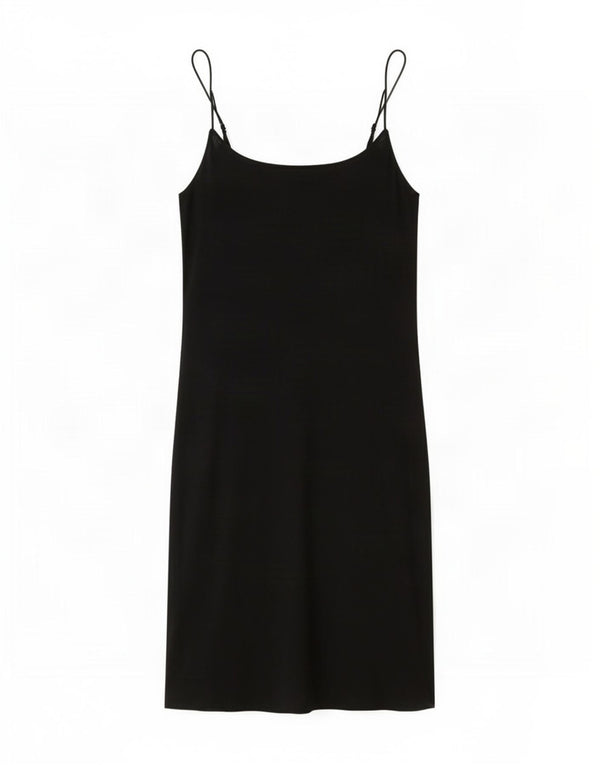 Zara Minivestido lencero para mujer UK 44 Grande Algodón negro