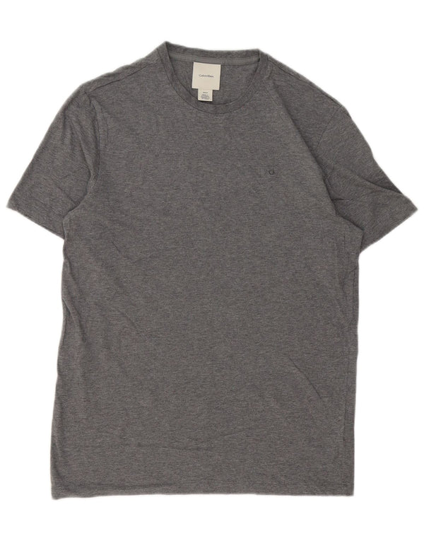 Calvin Klein - Camiseta para hombre, talla pequeña, algodón gris