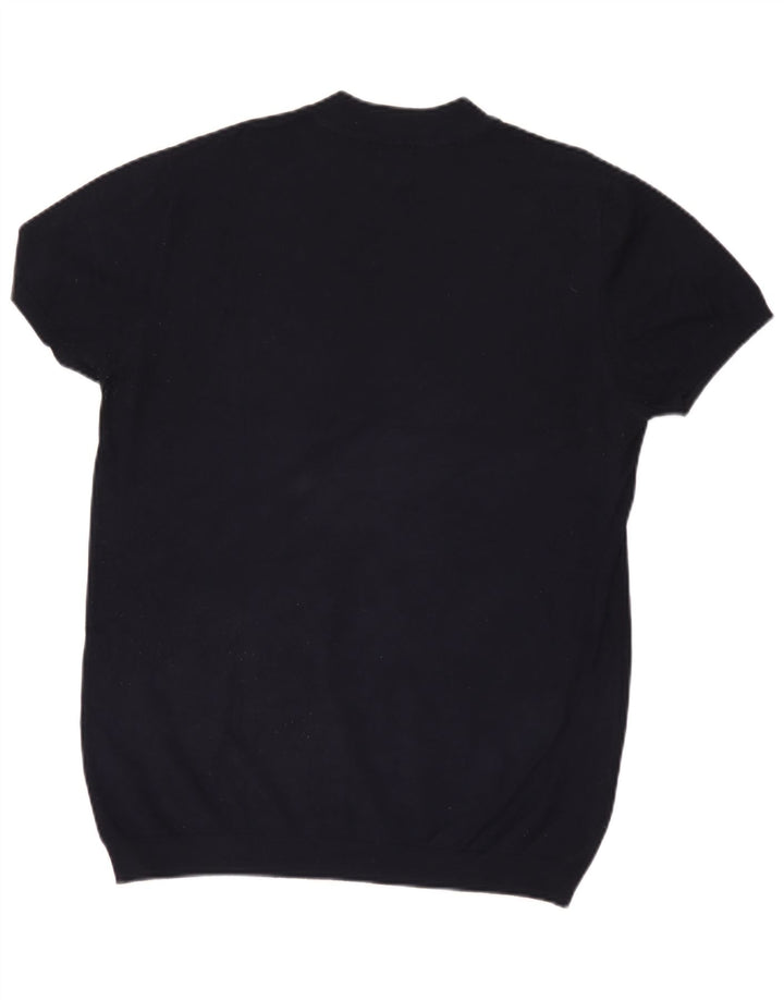 Zara Hombre Camiseta Top Grande Azul Marino
