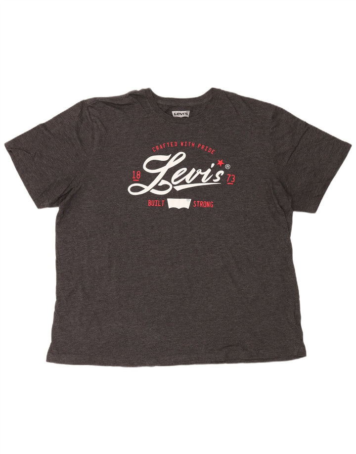 Levi's Camiseta gráfica para hombre Top 2XL Algodón gris