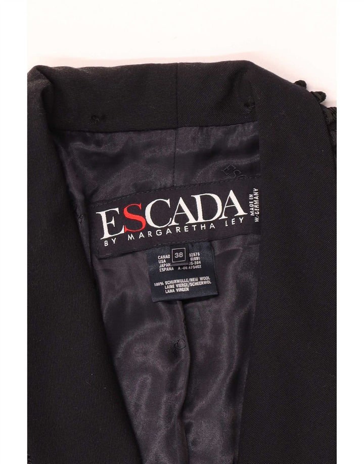 Chaqueta tipo blazer Escada para mujer de Margaretha Ley EU 38 Azul marino mediano