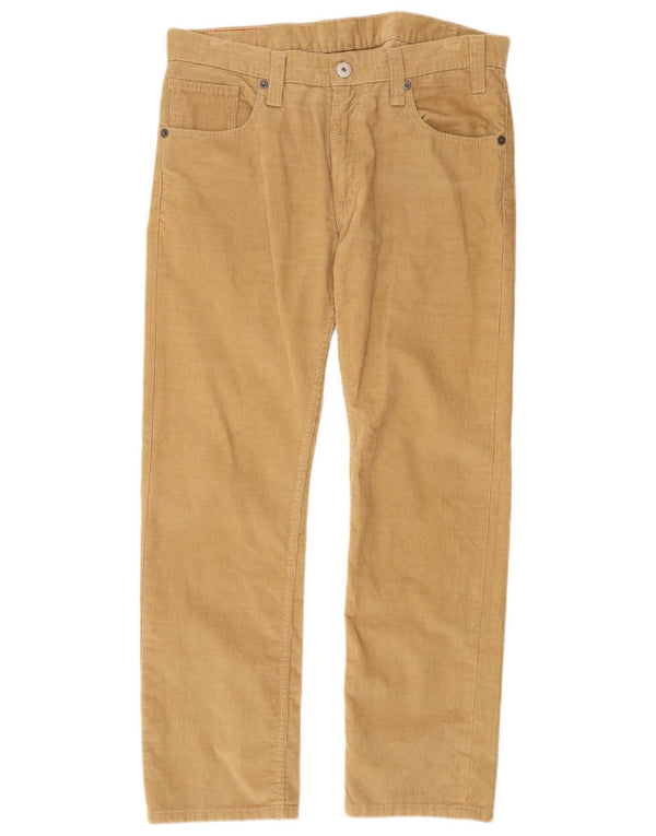 Levi's Pantalón recto de pana 504 para hombre W36 L32 Algodón beige